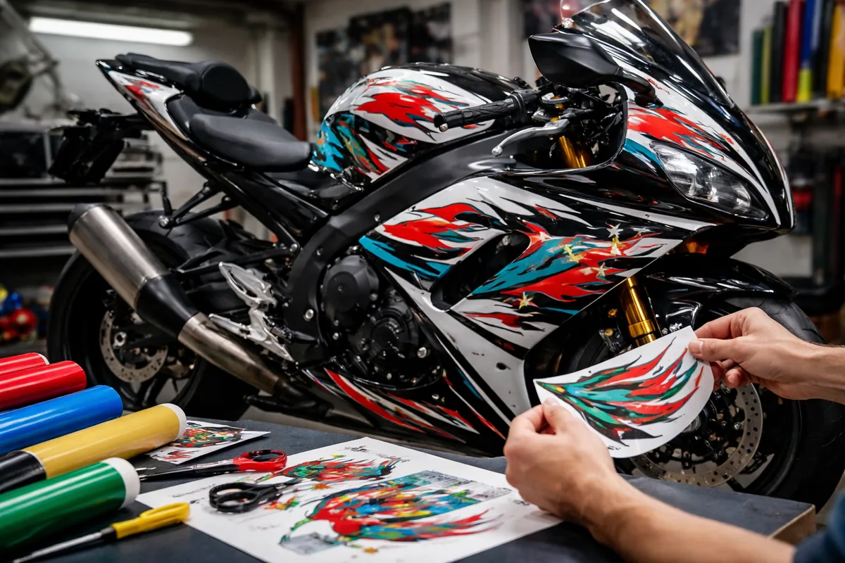Comment choisir les meilleurs autocollants personnalisés pour sa moto