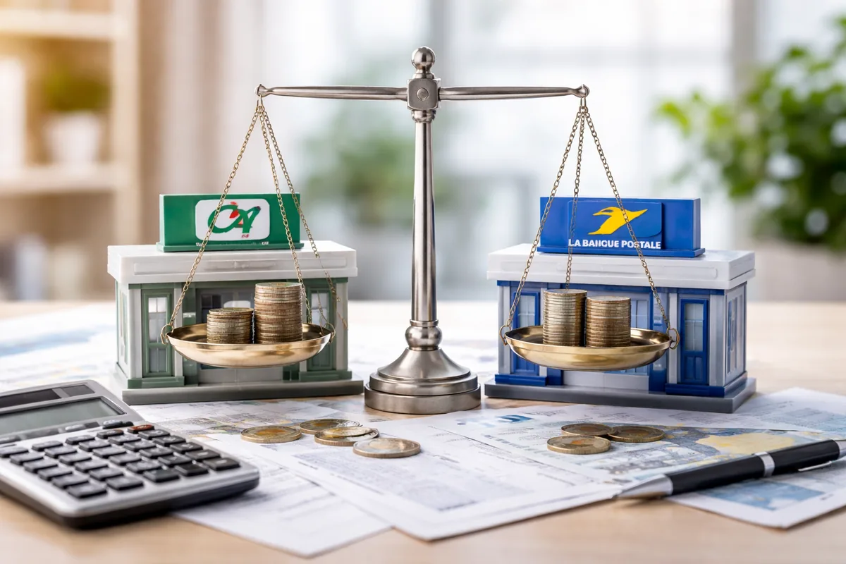 Comment comparer les frais bancaires entre le Crédit Agricole et la Banque Postale ?
